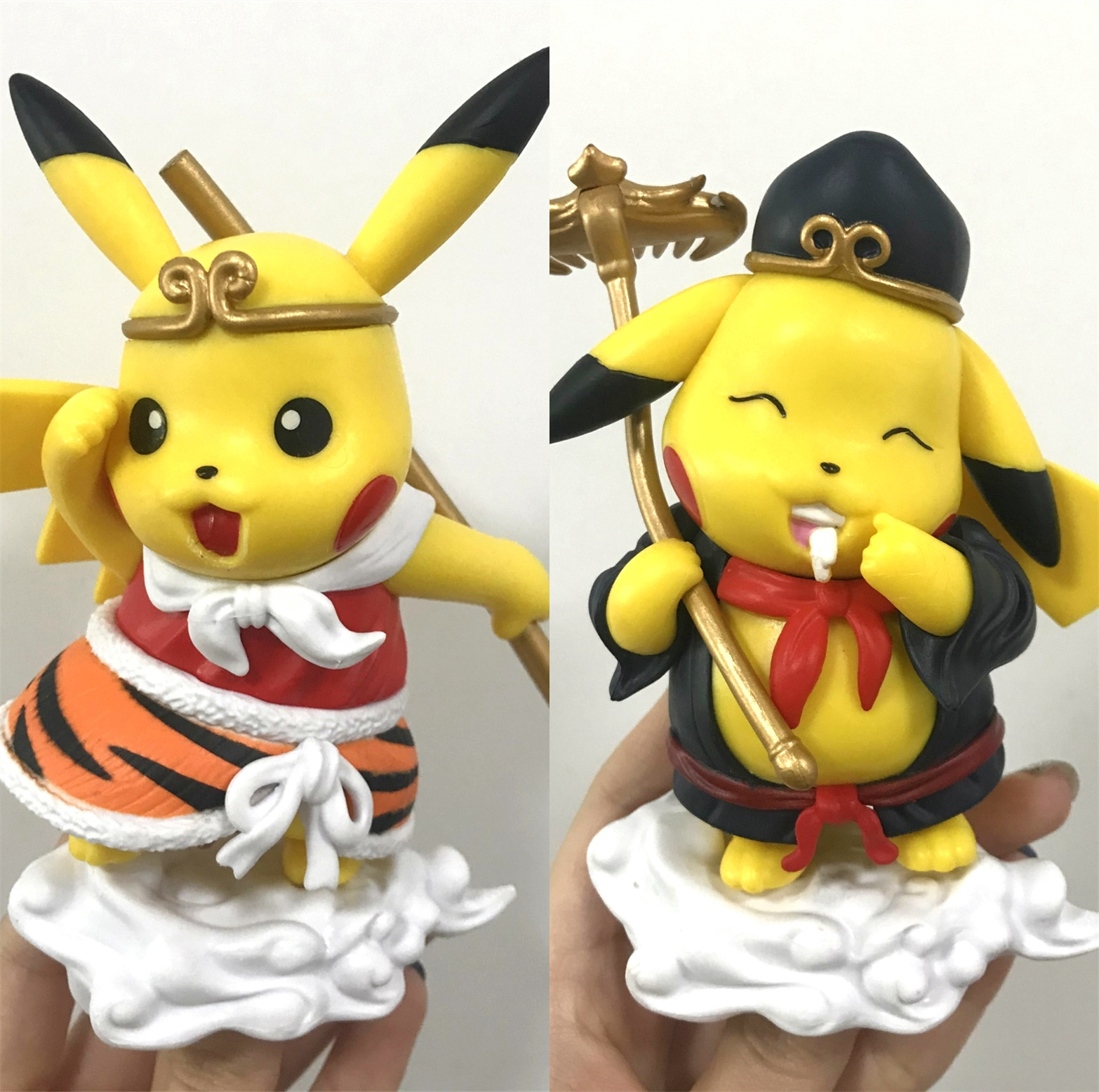 COS西游造型比卡丘 孙悟空猪八戒比卡丘公仔手办汽车车载摆件模型