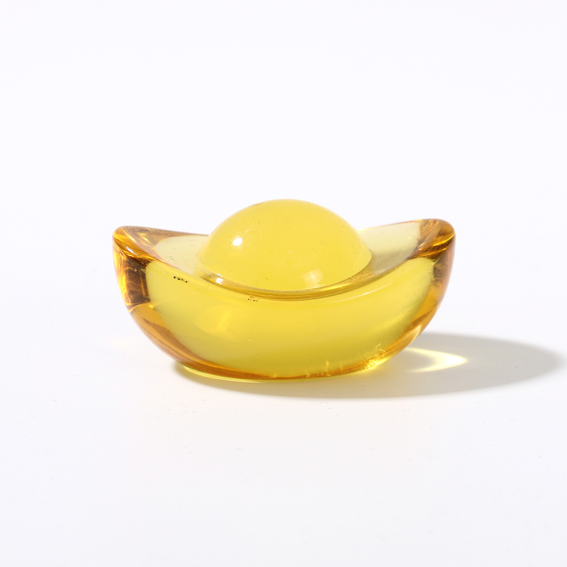 黄水晶摆件大小金元宝水晶元宝摆件开业礼品家居元宝装饰品道具