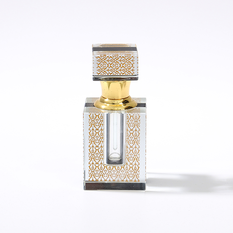 水晶金色沉香精油瓶玫瑰香水瓶创意化妆品灌装瓶可定制logo便携瓶