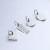 Spot Stainless Steel Necklace Bracelet Connecting Tail Plate Round Oval Rectangular Diamond Shape Tag Tail Pendant