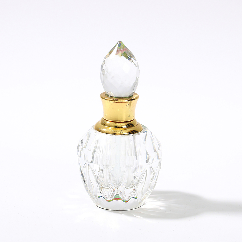 水晶香水瓶高档精油瓶空瓶化妆品分装瓶便携式螺纹密封空瓶厂家