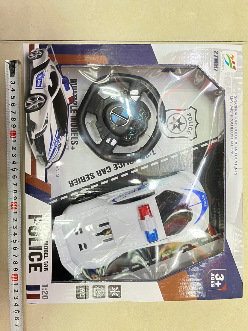 新款儿童二通道遥控警车🚓开窗盒包装