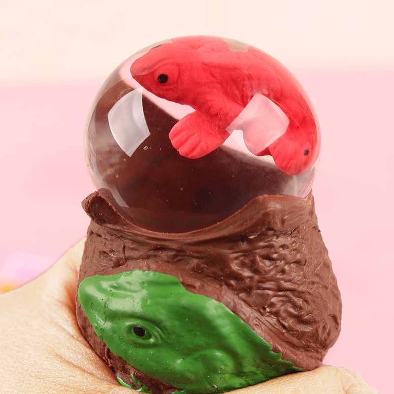 跨境仿真蜥蜴蛋减压捏捏乐解压神器整蛊TPR软胶玩具挤压发泄球批