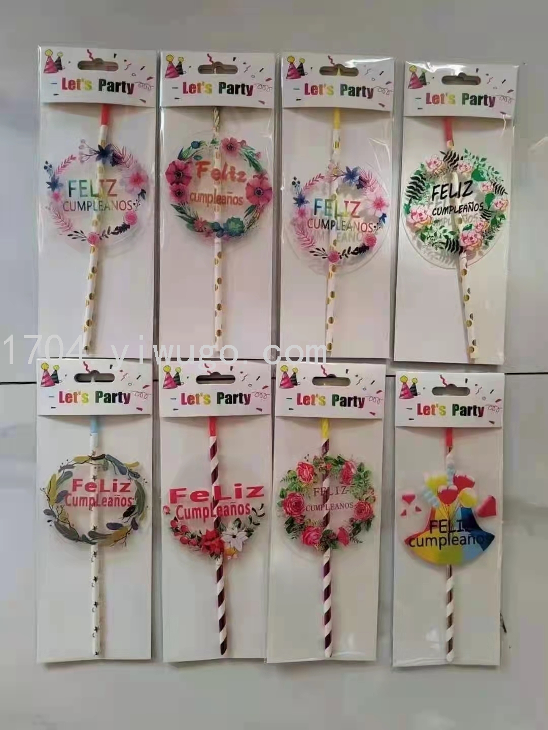 新款西语生日蜡烛生日快乐蛋糕蜡烛