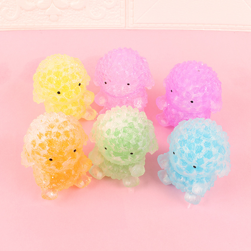 跨境爆款珠子泰迪狗捏捏乐发泄减压玩具球TPR软胶慢回弹解压神器