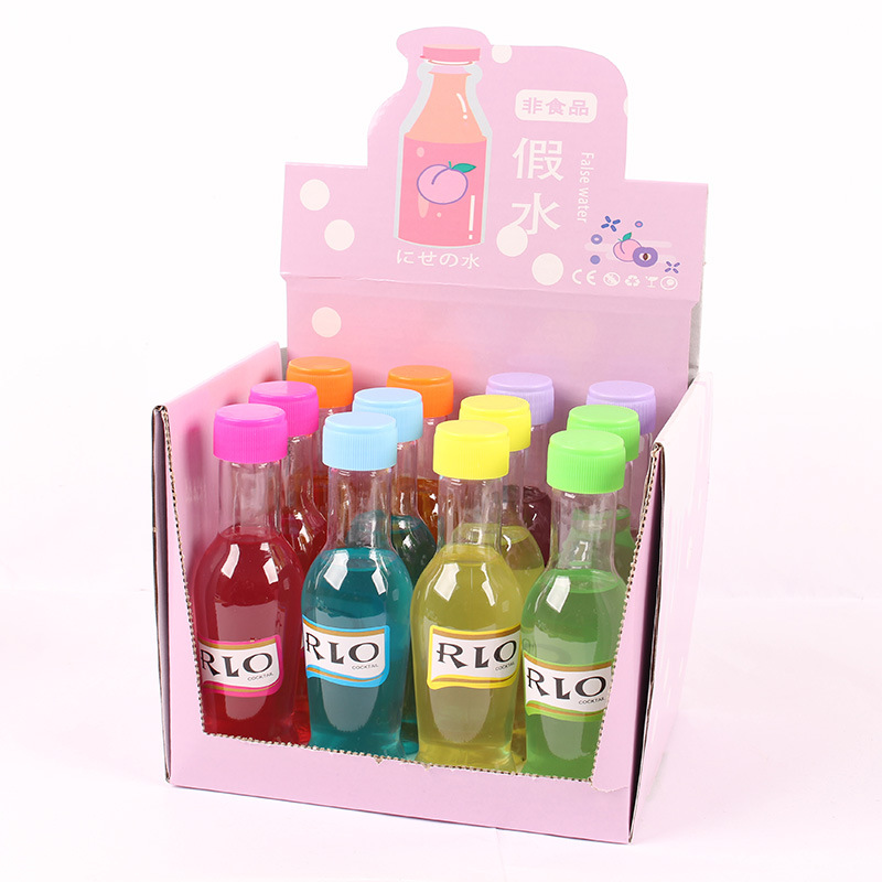 网红假水泥鸡尾酒瓶假水马尔代夫鱼姬少女 减压玩具 厂家批发