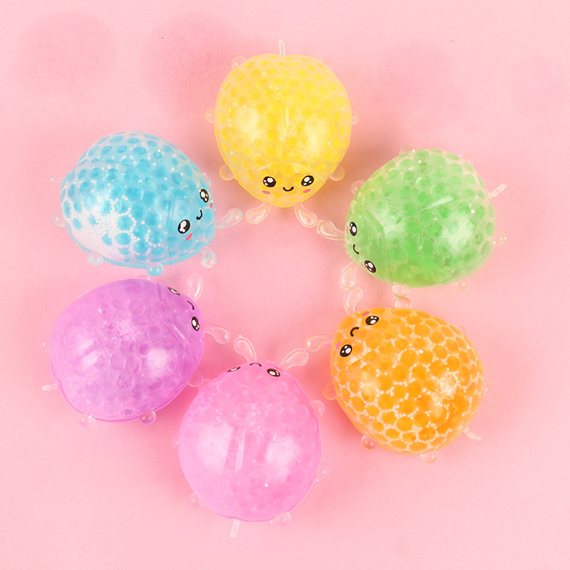 新款珠子甲虫发泄玩具捏捏乐动物挤压TPR软胶解压慢回弹玩具批发