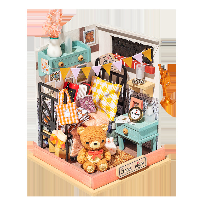 若态若来diy小屋方寸之间解闷手工制作别墅模型屋建筑房子女生