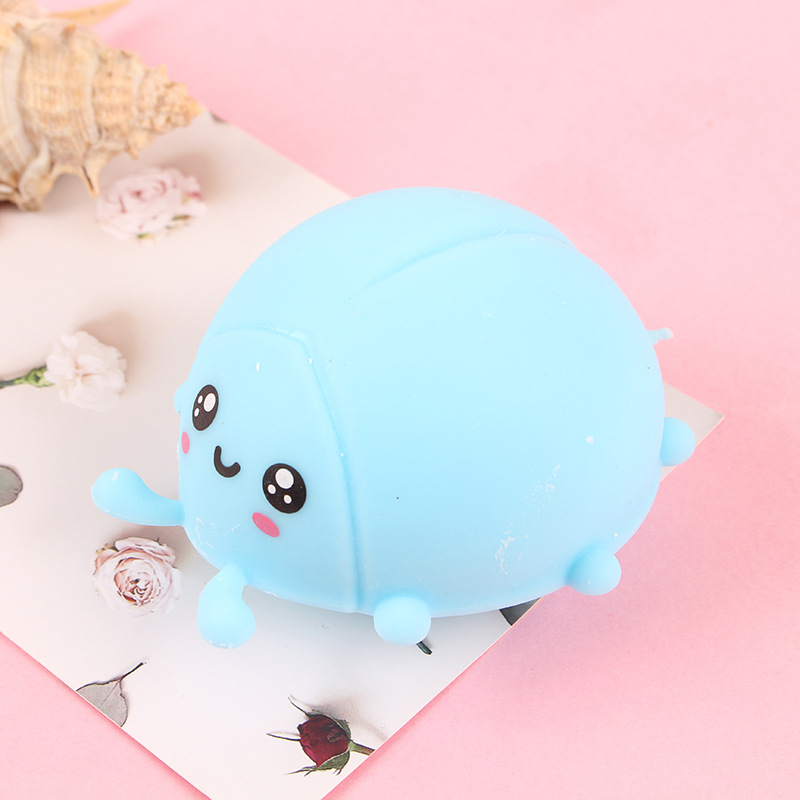 新款发泄玩具减压马卡龙甲虫面粉可爱捏捏乐TPR动物玩具厂家批发