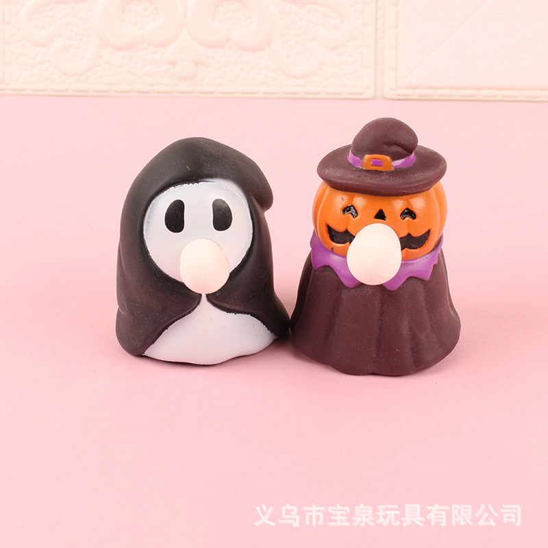 整蛊恶搞巫婆吐泡泡发泄玩具解压捏捏乐减压神器TPR挤压鸭子吐泡