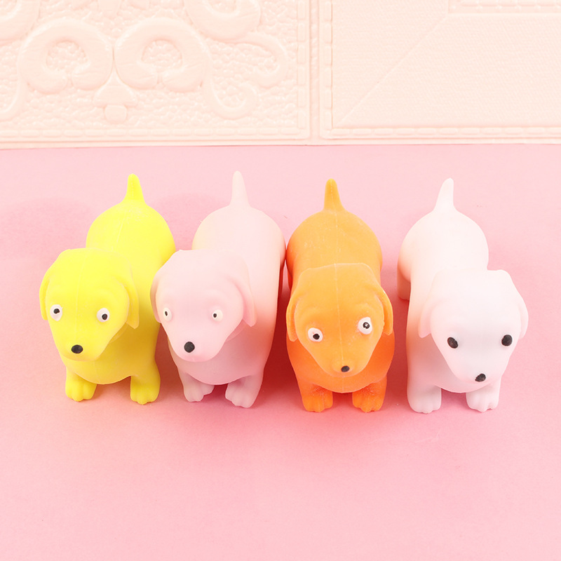 新奇特拉拉狗沙子捏捏乐解压神器TPR揉捏减压玩具动物捏不坏直销