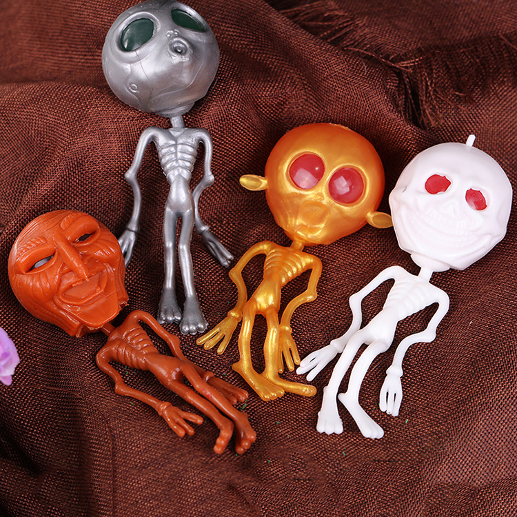 万圣节创意恶搞整蛊愚人节骷髅骨架吓人恐吓玩具批发夜店货源