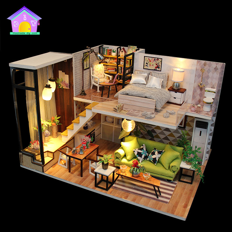 北欧手工diy小屋玩具 创意遥控模型 跨境广州批发生日情人节礼物