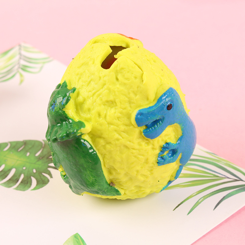新款恐龙水蛋发泄玩具减压捏捏乐挤压玩具整蛊TPR解压神器玩具球