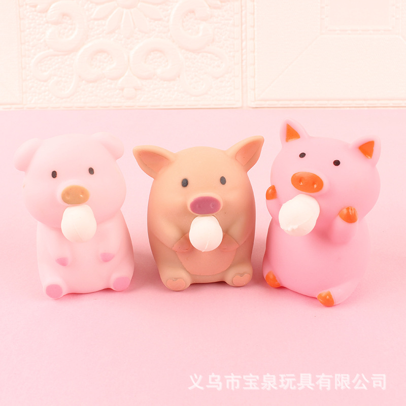 解压神器小猪吐泡泡捏捏乐发泄玩具可爱减压TPR挤压鸭子吐泡批发