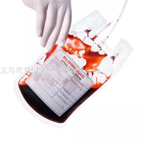 Exclusive Export Blood Bag foreign Trade Wholesale Cross-Border Export Hospital Clinic Disposable Consumables Single Joint 450Ml Blood Bag with Needle