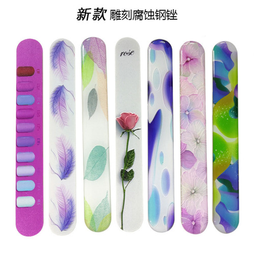 special manicure tools carving corrosion steel file new manicure sanding strip