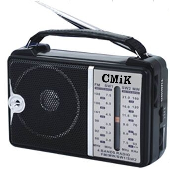 Cmik Retro Bluetooth Speaker Card speaker Remote Control Rechargeable Radio Desktop MK-211