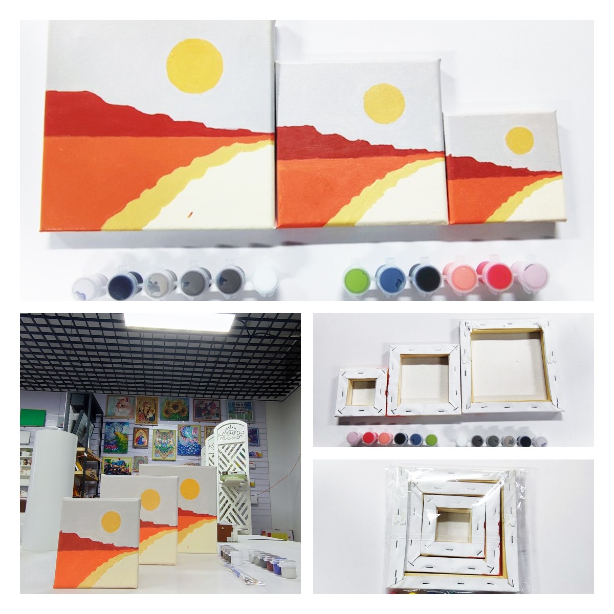 现货源头工厂批发数字油画diy儿童套图跨境外贸地摊货源一件代发