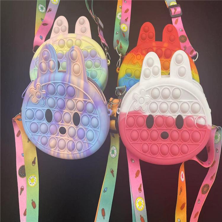 儿童卡通灭鼠先锋零钱包硅胶包包潮女童斜挎包时尚公主包包