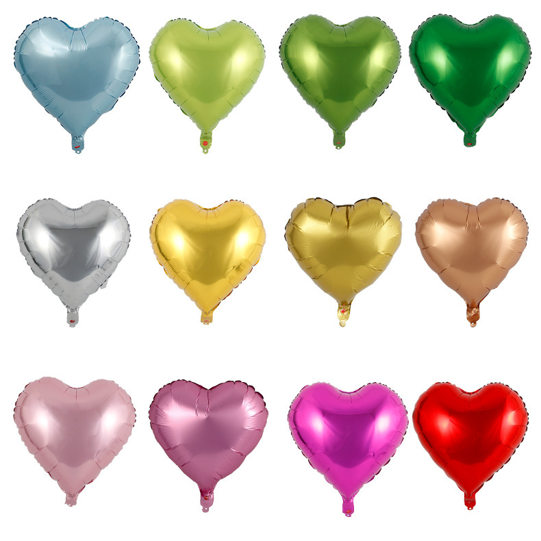 18寸爱心气球婚庆生日聚会毕业装饰铝膜气球情人节气氛球