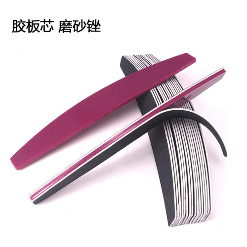 Replaceable Sandpaper Rubber Version Core Frosted File/Nail Tools Double-Sided Sanding Strip Nail File