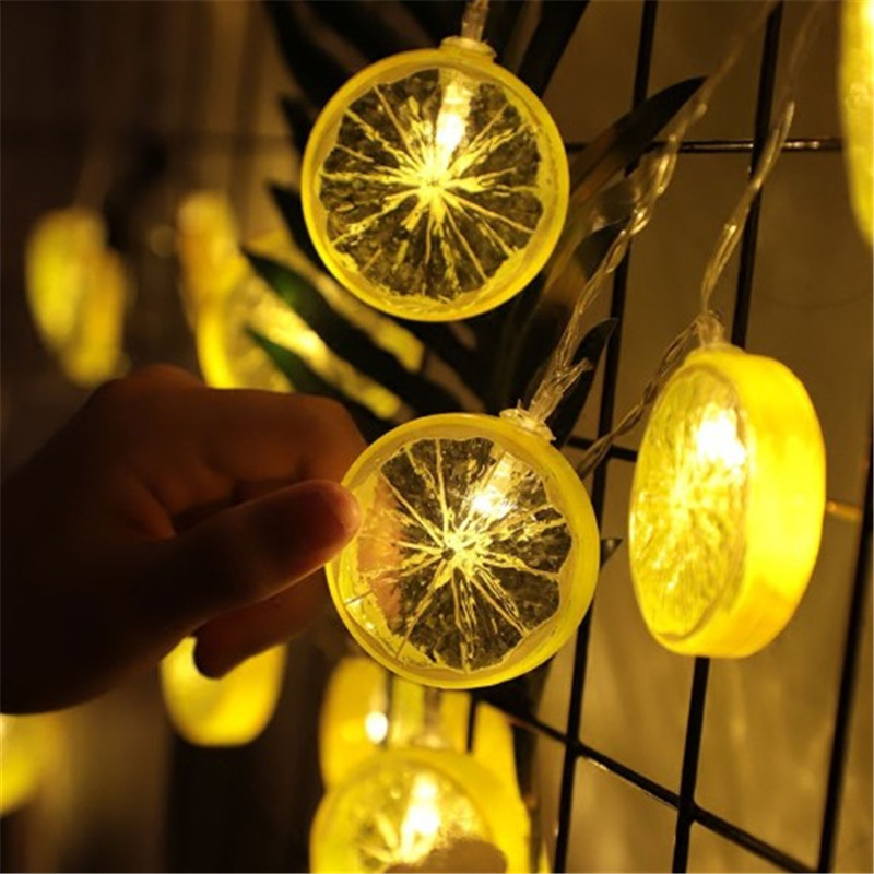 柠檬片灯串圣诞灯彩灯装饰灯