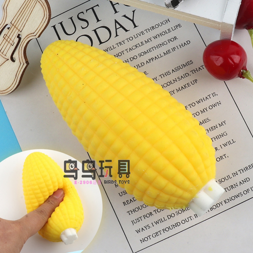 新款tpr软胶仿真玉米捏捏乐减压面粉球解压儿童玩具批发跨境厂家