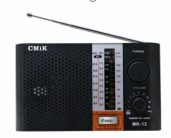 cmik retro bluetooth speaker card speaker remote control rechargeable radio desktop mk-12dc