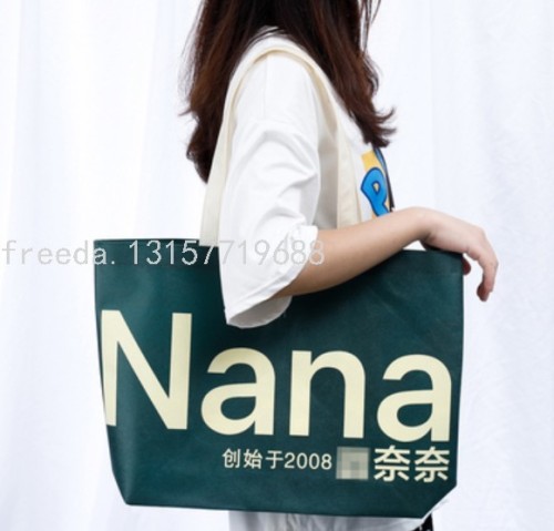 non-woven bags customization eco-friendly bag lengthened portable clothing store shopping bag printed logo can be customized with one shoulder bag