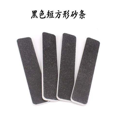 Factory Direct Manicure Implement Double-Sided Polish Rub Black Sand Square Rub nail File