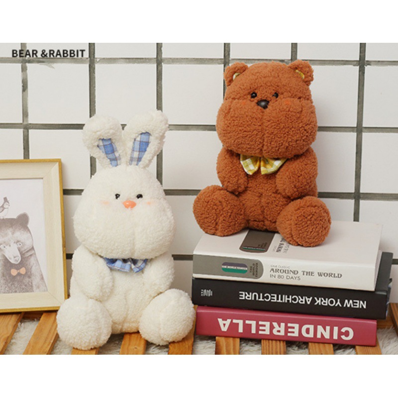 2021新款毛绒公仔可爱兔子小熊玩具兔子玩偶抓机娃娃礼品定制批发