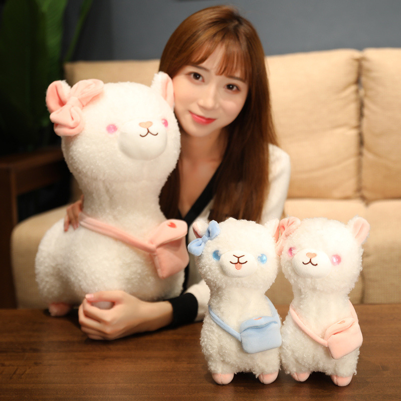 可爱羊驼公仔毛绒玩具睡觉抱枕小羊挂件娃娃儿童女孩生日礼物