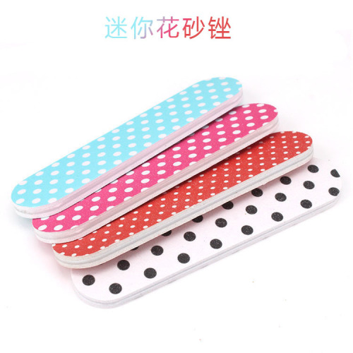 Supply Nail File Eva Sandpaper File Mini Double-Sided Frosted Printing Nail File Sanding Strip 