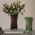 Nordic Irregular Vertical Stripes Hydroponic Glass Vase Flower Arrangement Creative Geometric Artistic Home Decoration Ornaments