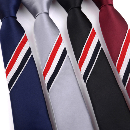 Harry Potter Series Men‘s Zipper Tie Clothing Accessories Striped Tie Halloween Cosplay Tie