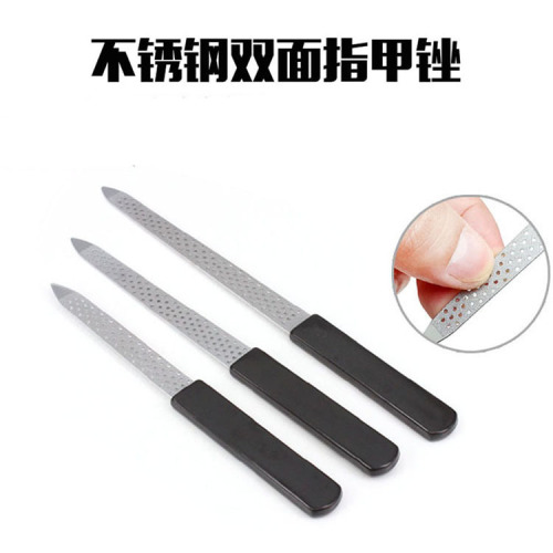 supply Manganese Steel Sand Plated Chrome Nail Rub Metal Nail File Not Easy to Bend Sharp and Durable