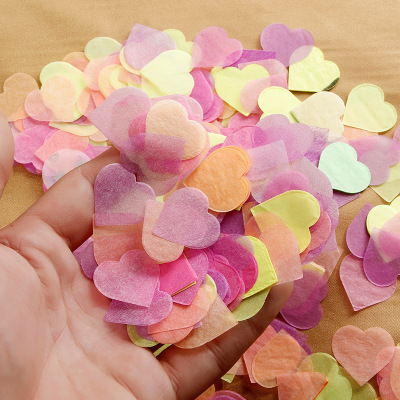 Love Five-Pointed Star round Fireworks Display Filler Paper Scrap Paper Sequins Throwing Atmosphere Props Holiday Party