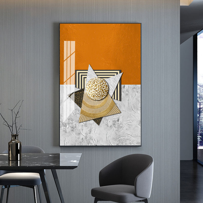 创意抽象星空几何图案墙面装饰画家居房间修饰艺术墙画背景墙挂画