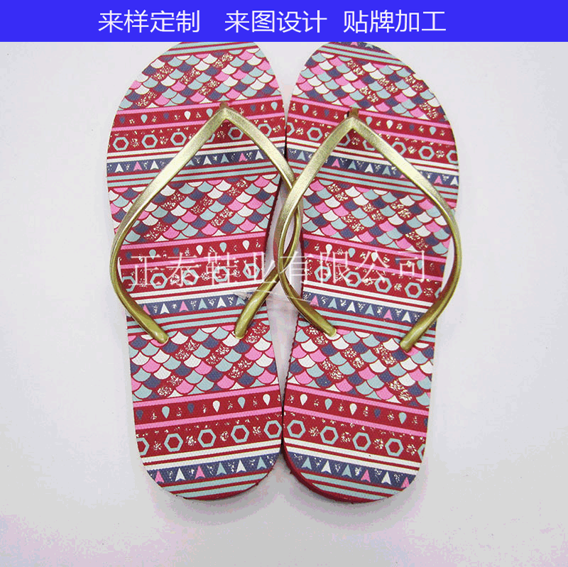 Foreign Trade Exported to Europe and America High Quality Metal Flip Flops Fashion Flip Flops Women‘s Support