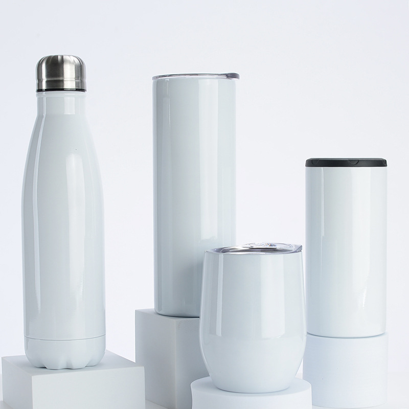 热转印杯空白涂层杯热升华不锈钢水杯可乐瓶吸管汽车杯20盎司16oz