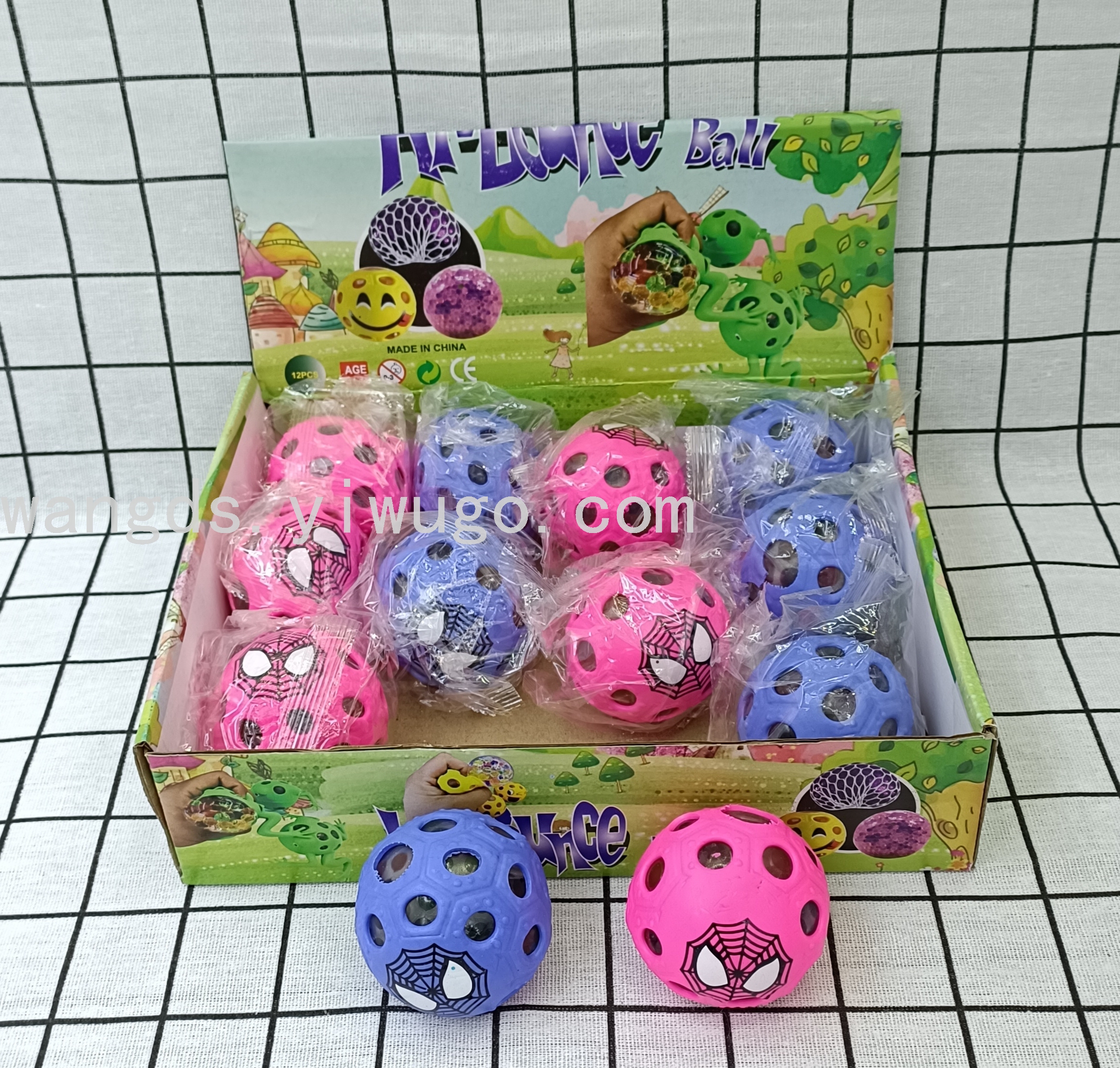 跨境新款 捏捏乐减压发泄好物 蜘蛛网 儿童创意整蛊搞怪玩具