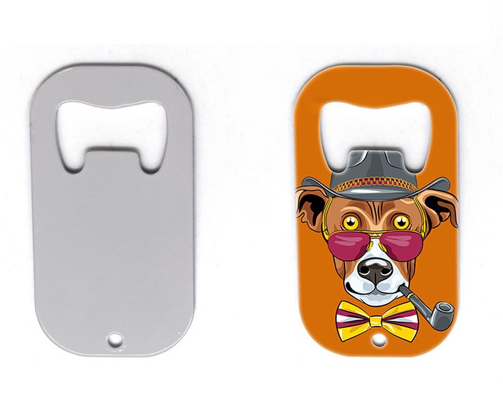 热转印升华定制空白耗材钥匙扣 金属DIY激光打印不锈钢啤酒起