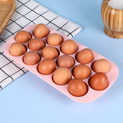 manufacturer‘s large capacity 16-grid egg tray can be superimposed and can be used as a lid pink household egg grid egg box