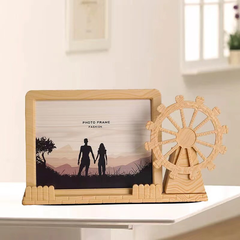 婚纱相框 影楼摆台 浩涛相框HT-1092A/1093A水车笔筒7寸（2色）