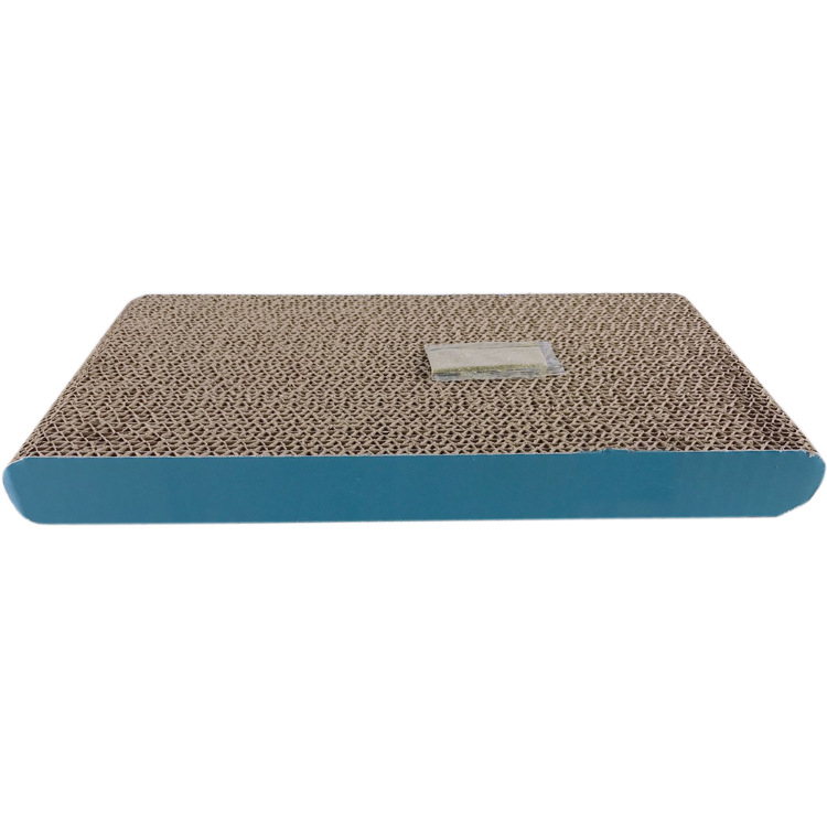 圆头直板猫咪磨爪器厂家直销瓦楞纸猫抓板宠物用品  猫咪玩具沙发