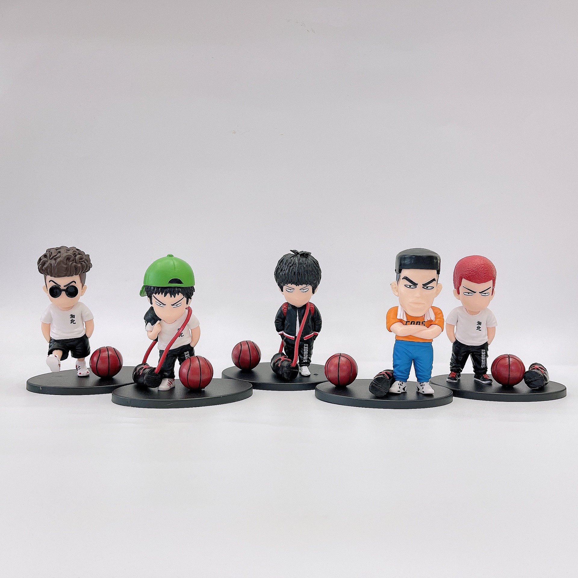 5款灌篮高手摆件手办 樱木花道流川枫湘北篮球队装饰摆件蛋糕装饰