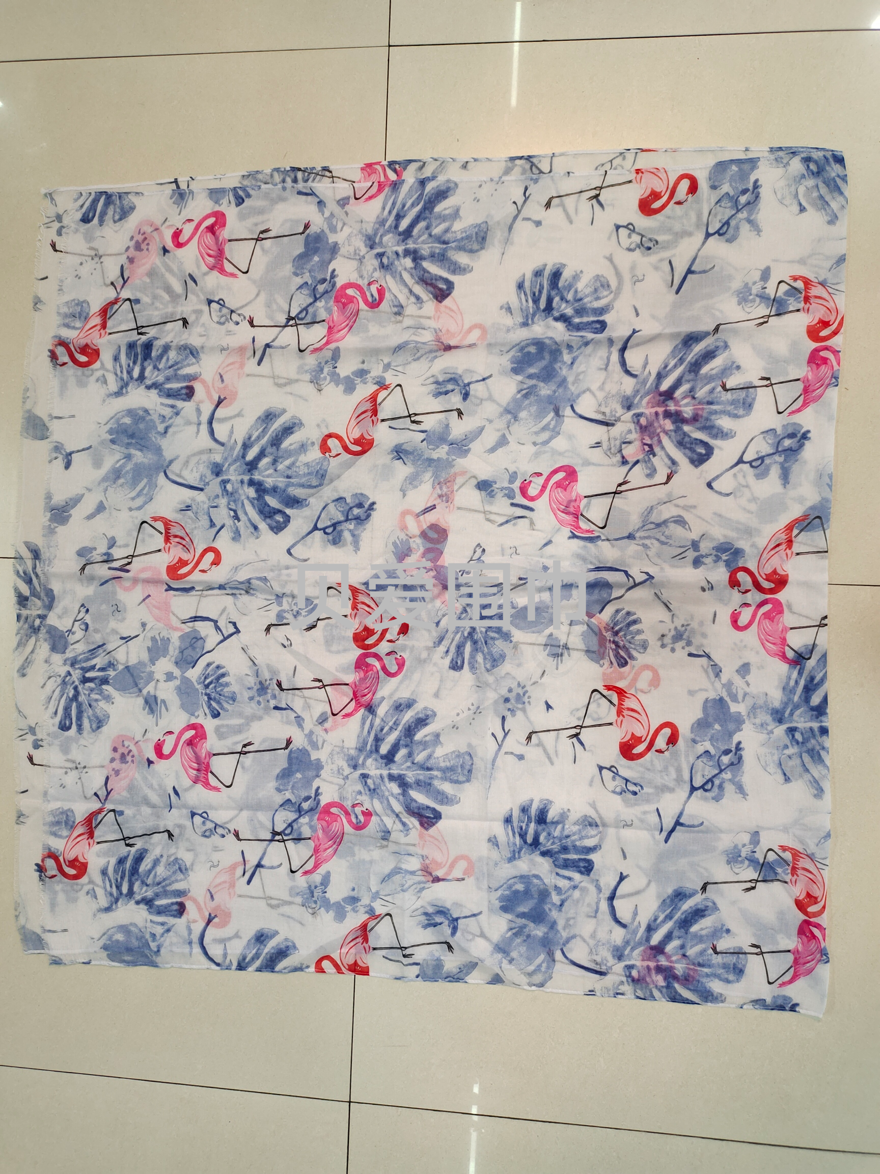 高密度大化印花出口外贸美国风印花围巾披肩