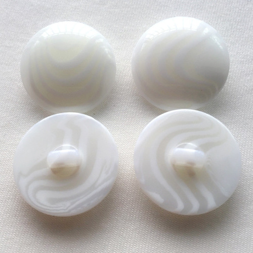 factory direct round white corrugated coat clip resin craft clothing buttons in stock wholesale customizable