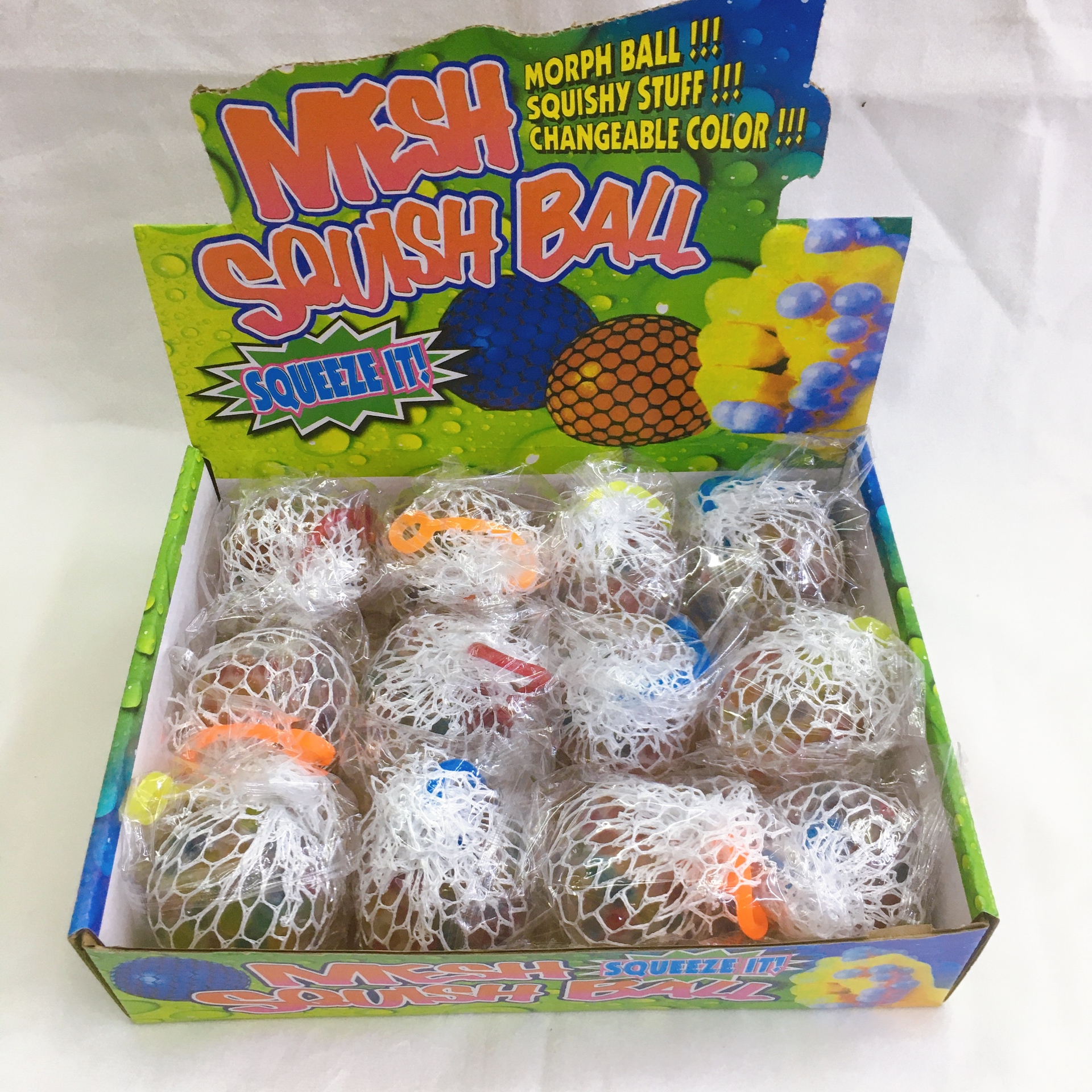 跨境热销6.0带绳彩珠发泄葡萄球挤压捏捏乐发泄葡萄球整人整蛊